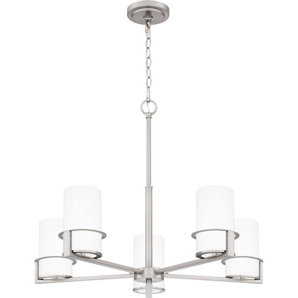 Quoizel Seymour Chandelier 5 Lights Brushed Nickel SEY5026BN - main
